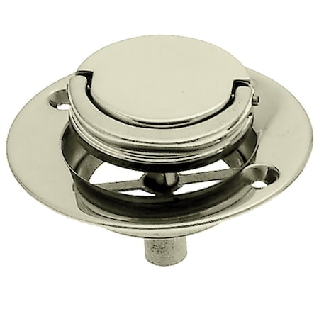 Westbrass Roman Tub Drain Trim, 3-9/16" OD in Polished Brass D320-01